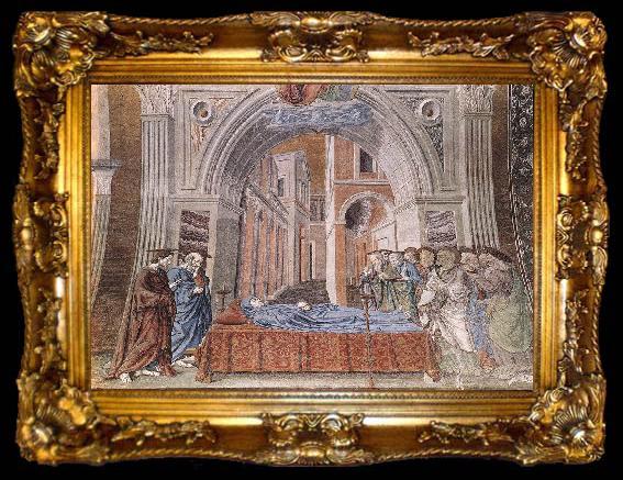 framed  Andrea del Castagno Death of the Virgin, ta009-2